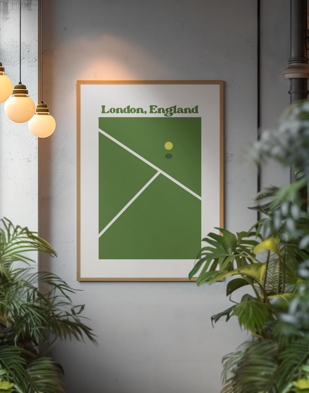 England Baseline Print